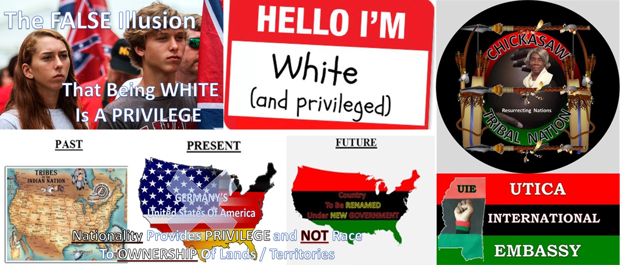 White Priviledged FALSE ILLUSION
