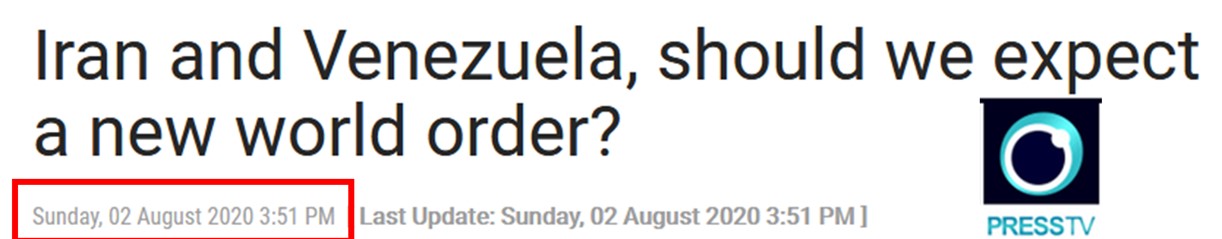 PresstvTITLE Iran Venezuela NEW World Order
